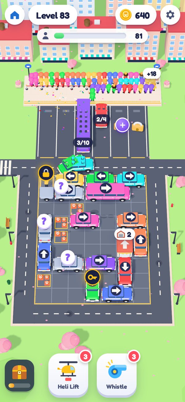 A Rush Party level in Cherry Blossom